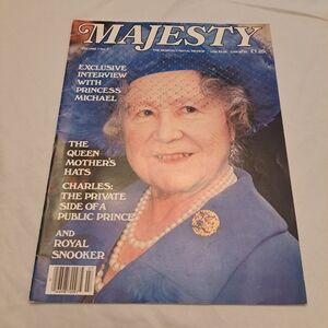 Majesty Magazine Volume 7 No 7 November 1986 Printed In England Royal Family